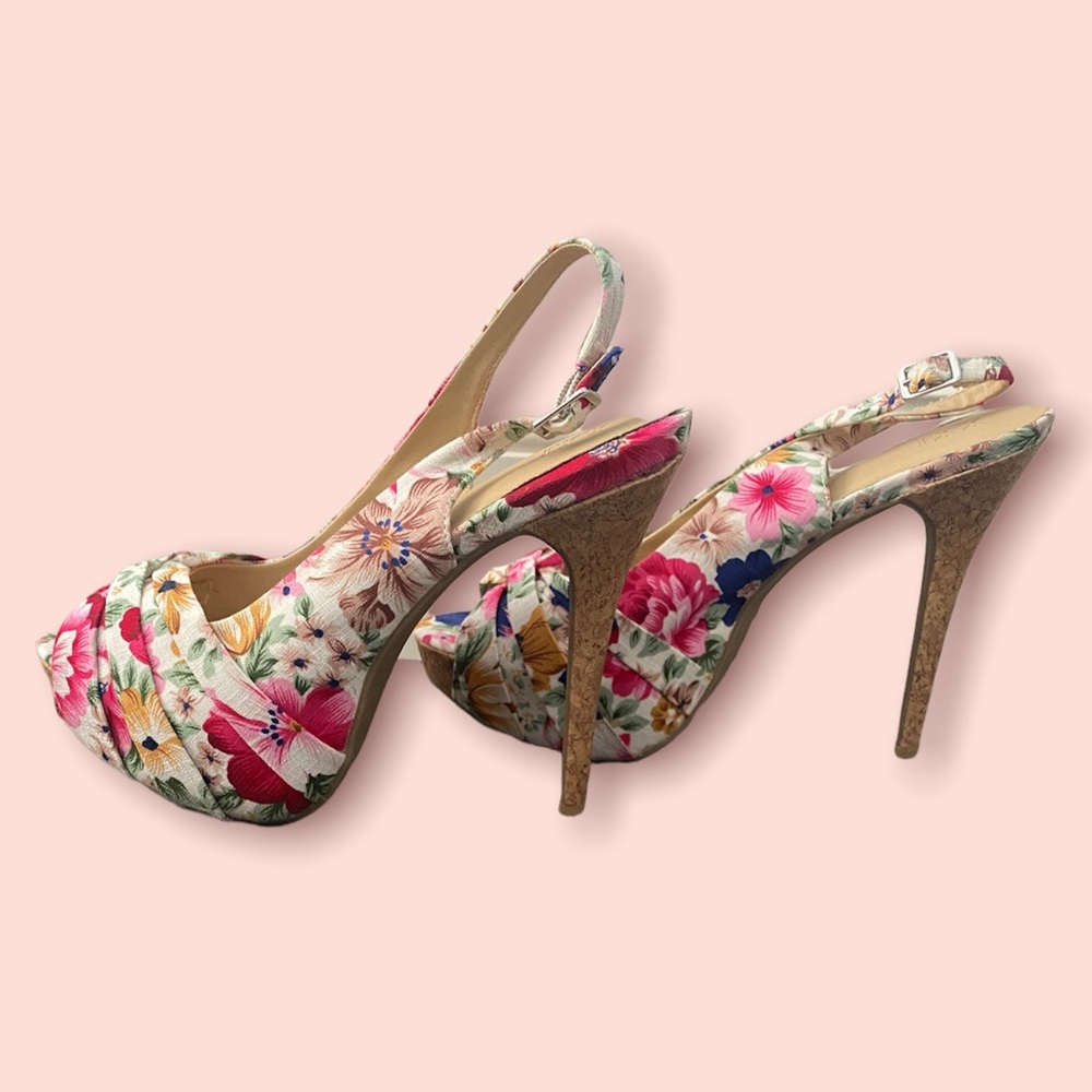 Flower Heels Size 9